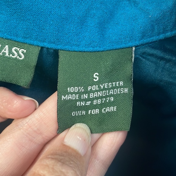 Lemon Grass Studio Bright Blue Blue Zip up Top - Picture 7 of 8